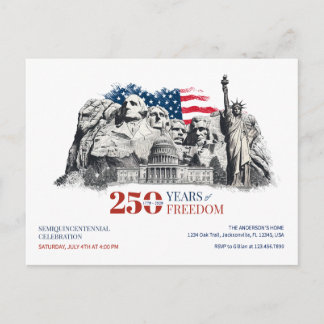 Carte Postale America's Semiquincentennial 250 Years of Freedom
