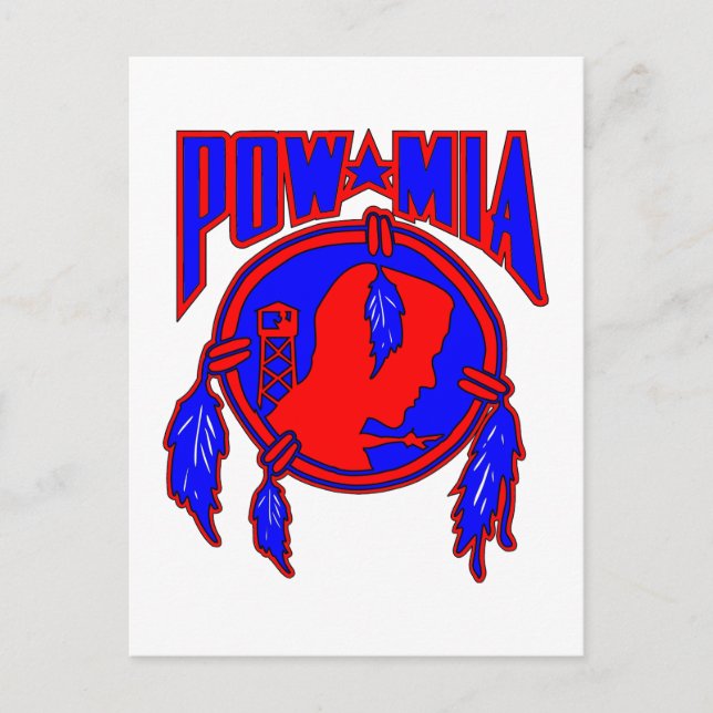 Carte Postale Amérindiens POW-MIA (Devant)