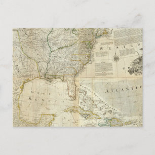 Carte Postale Amérique du Nord composite