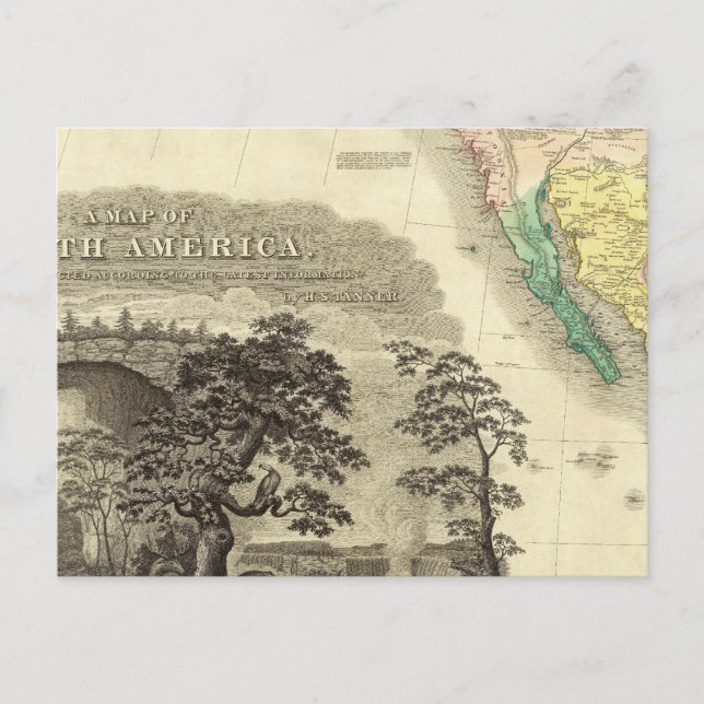 Carte Postale Amérique du Nord Sud (Devant)