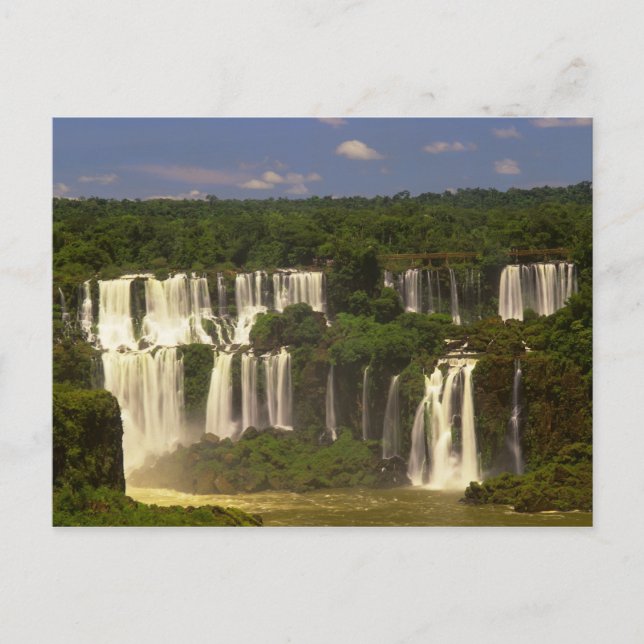 Carte Postale Amérique du Sud, Argentine, Brésil, Igwacu Falls, (Devant)
