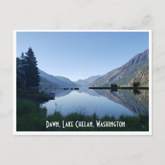Carte postale Amérique pittoresque : Lac Chelan, W (Devant)