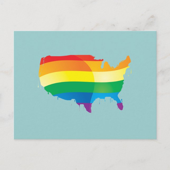 CARTE POSTALE AMÉRIQUE PRIDE (Devant)