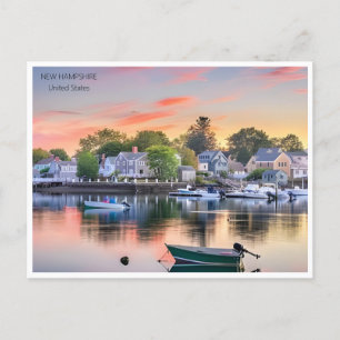 Carte Postale Amérique Vintage voyage du New Hampshire