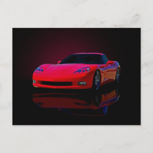 Carte Postale Amérique Voiture de sport