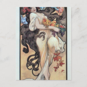 Carte Postale Amethyst par Alphonse Mucha