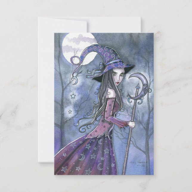 Carte postale Amethyst Witch Halloween (Devant)