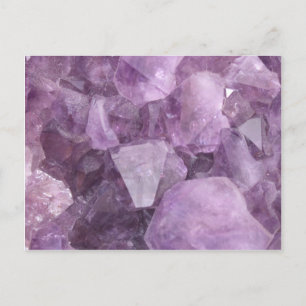 Carte Postale Améthyste violet doux