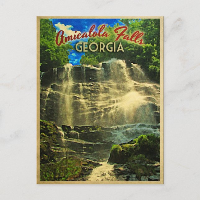 Carte Postale Amicalola Falls Georgia (Devant)