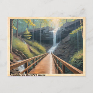 Carte Postale Amicalola Falls State Park Géorgie Vintage voyage