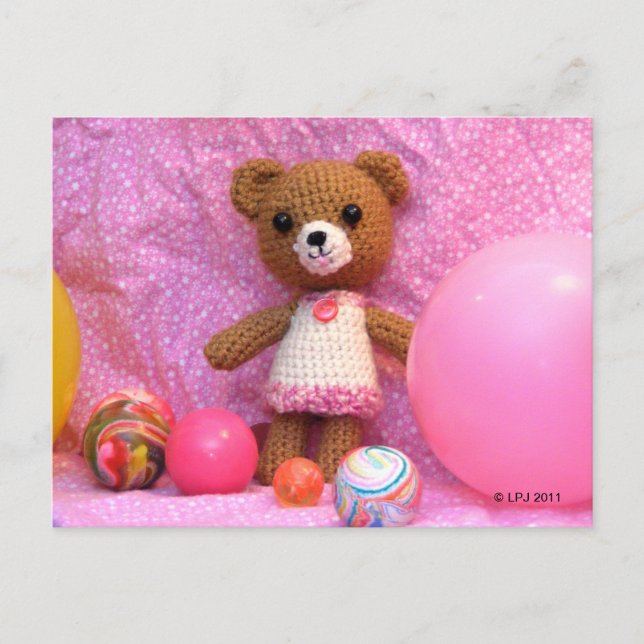 Carte postale Amigurumi Teddy Bear (Devant)