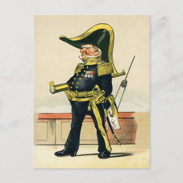 Carte Postale Amiral de la Marine royale (Devant)