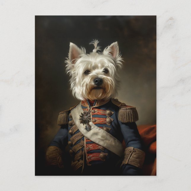 Carte Postale Amiral West Highland Terrier (Devant)