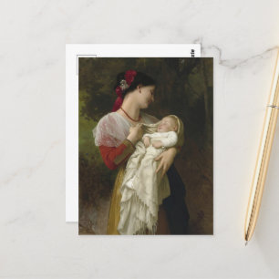 Carte Postale Amiration maternelle par William Bouguereau