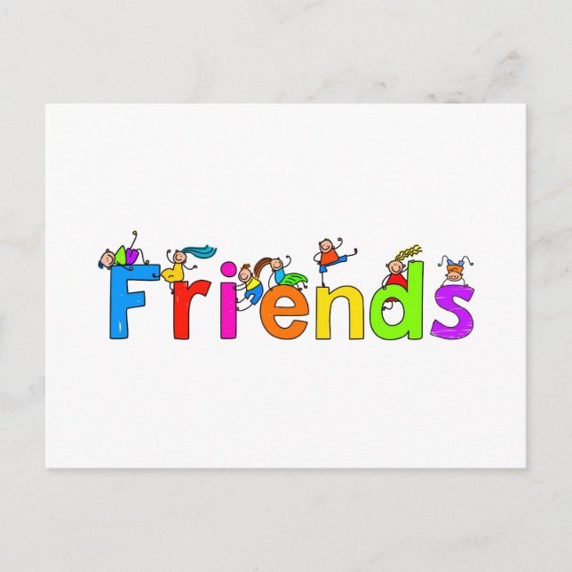 Carte Postale Amis (Devant)