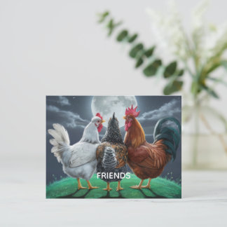 CARTE POSTALE AMIS 