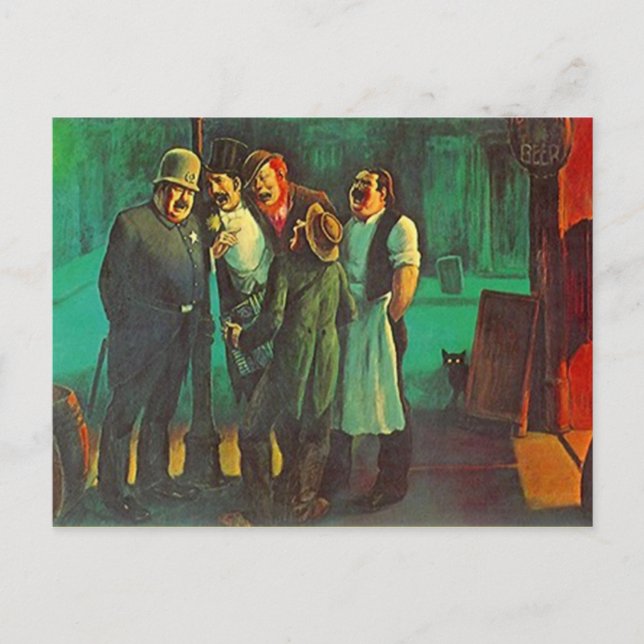 CARTE POSTALE AMIS BOWERY DANS UN VIEUX QUARTIER POSTCARD (Devant)