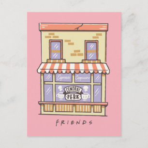 Carte Postale AMIS™   Central Perk Cartoon Coffee Shop