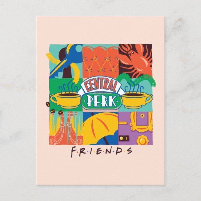 Carte Postale AMIS™ | Central Perk Vibrant Graphic (Devant)