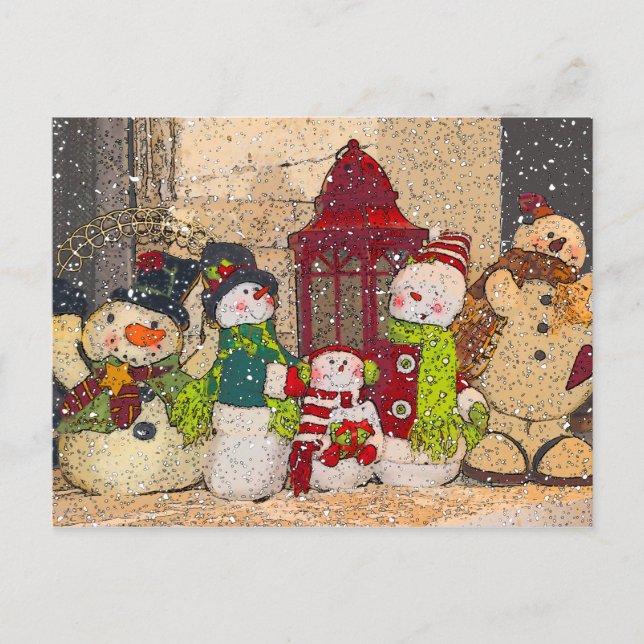 CARTE POSTALE AMIS DE NEIGE (Devant)