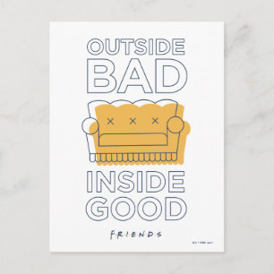 Carte Postale AMIS™ Dehors Mauvais, Inside Good
