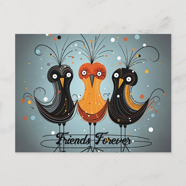 Carte Postale Amis pour toujours (Devant)