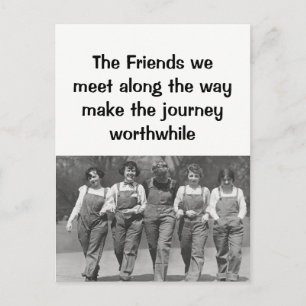Carte Postale Amis que nous rencontrons le long du chemin Friend