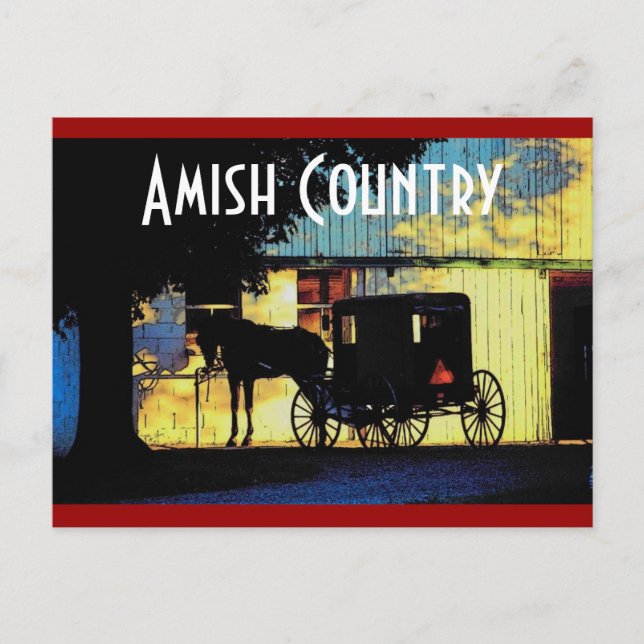Carte postale Amish Country (Devant)
