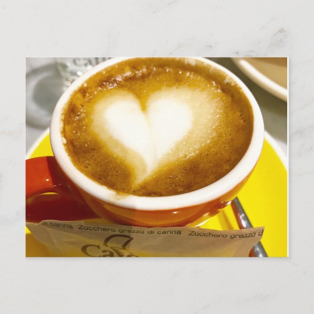 Carte Postale Amoreccino I heart Italien Café (Devant)