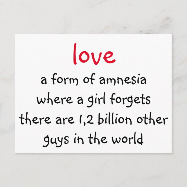 Carte Postale amour (Devant)