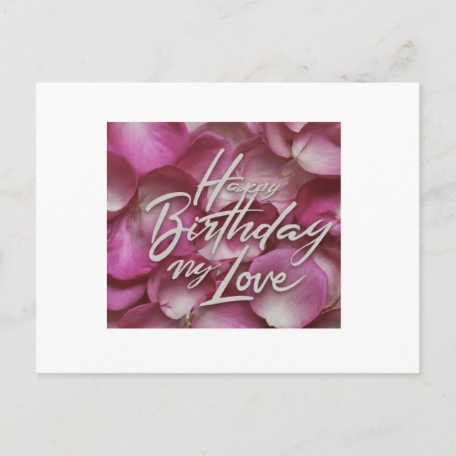 Carte Postale Amour d'anniversaire (Devant)