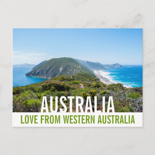 Carte Postale Amour d'Australie Paysage côtier Falaises (Devant)