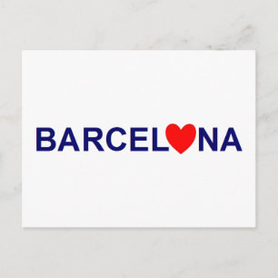 Carte Postale Amour de Barcelone