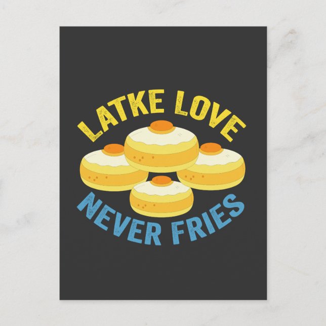 Carte Postale Amour de Latke ne frite jamais Cadeau drôle de Han (Devant)