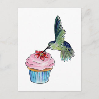Carte Postale Amour de petit gâteau de colibri