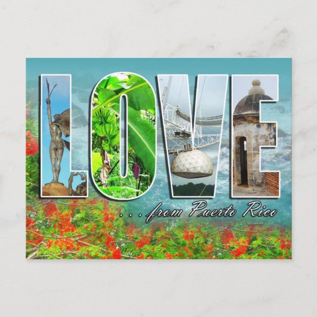 Carte Postale AMOUR de Porto Rico (Devant)