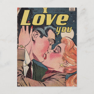 Carte Postale Amour de Rouge Rousse de Bande Dessinée