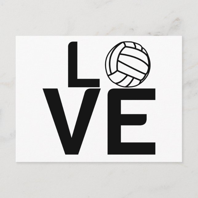 CARTE POSTALE AMOUR DE VOLLEYBALL (Devant)