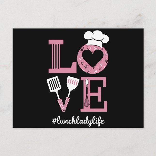 Carte Postale Amour Déjeuner Lady Life Funny Valentines Jour Cad (Devant)