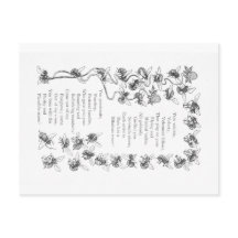 Amour des abeilles - Image et poème vintage