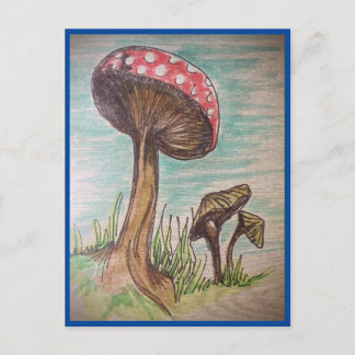 Carte Postale Amour des champignons
