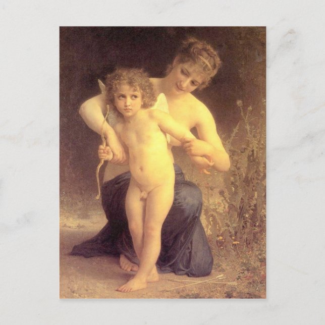 Carte Postale Amour désarmé - Bouguereau (Devant)