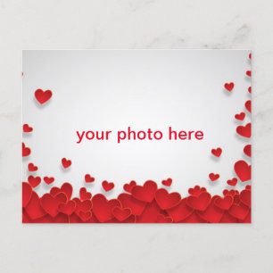 Carte Postale Amour du coeur avec photo