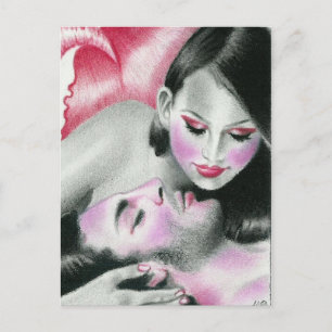 Carte postale Amour d'une sirène