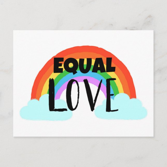 Carte Postale Amour égal (Devant)
