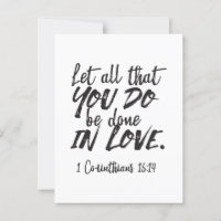 Amour en action - 1 Corinthiens 16:14 Inspirationa
