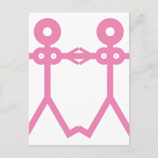 Carte Postale Amour Femmes Rose 2006 Art d'icône