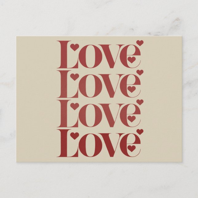 Carte Postale Amour Heureuse Sainte-Valentin Valentine Couple (Devant)