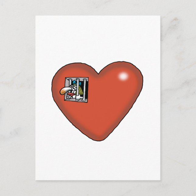 Carte Postale Amour Impossible - Prisonnier d'amour (Devant)
