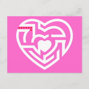 Carte Postale amour labrynth